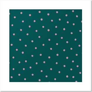 Random scattered dots, abstract minimalistic print Posters and Art